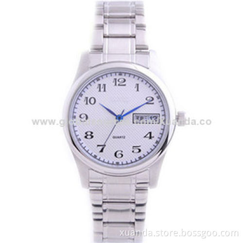 Stainless steel case watch, water resistant, calendar, stainless steel strap design for man styleNew